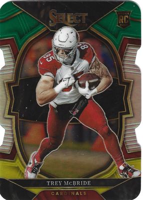 2022 Select #11 Concourse Green & Yellow Die-Cut