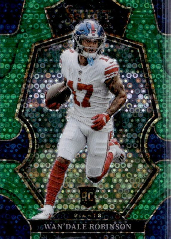 Wan'Dale Robinson 2022 Select #174 Premier Level Green Disco /5 Rookie SGC 10