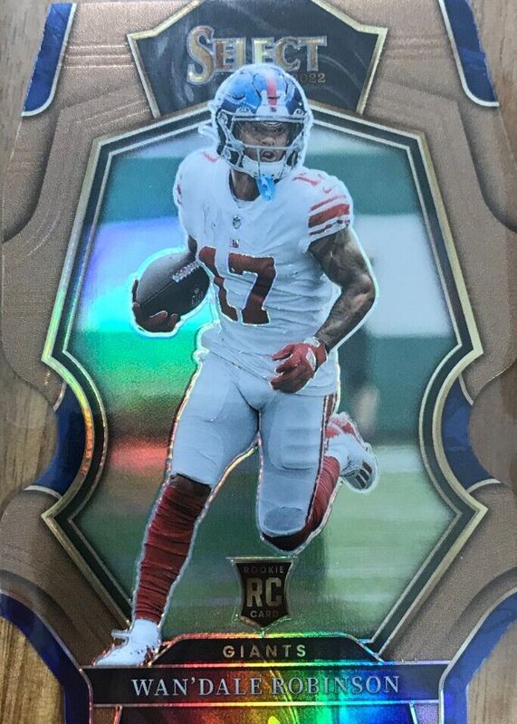 Wan'Dale Robinson 2022 Select #174 Premier Level Copper Die-Cut /99 Rookie RAW