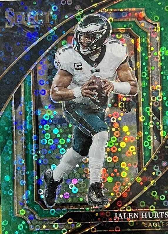 Jalen Hurts 2022 Select #307 Suite Level Green Disco /5 PSA 10