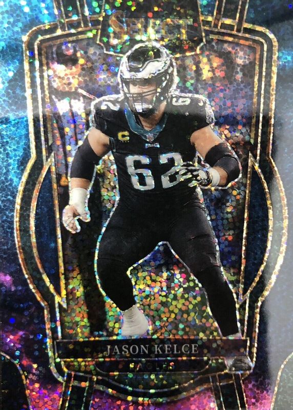 Jason Kelce 2022 Select #220 Club Level Cosmic /(SSP) RAW