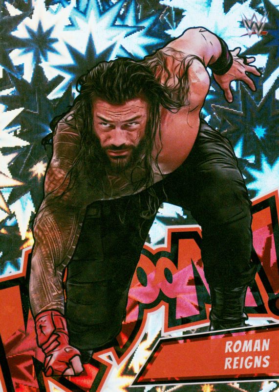 thumbnail image 2 of Roman Reigns Pokémon Style Full Art Card - 2021 Topps WWE 1st Edition - Near Mint 2 of 5