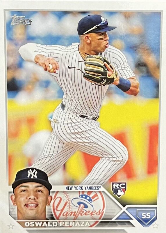 Oswald Peraza 2023 Topps 1st Edition #94 Base Rookie RAW