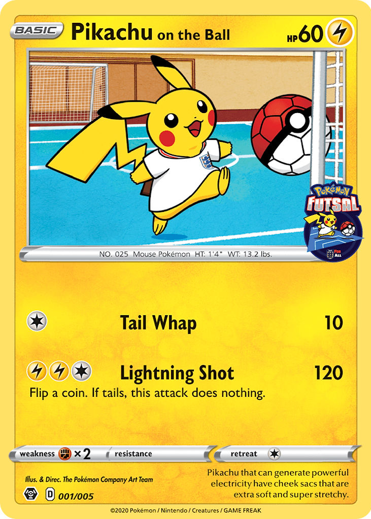 2020 ポケモン ピカチュウ on the Ball #001 MINT9 Pikachu on the Ball 2020 Futsal #001 Base Price Guide - Sports