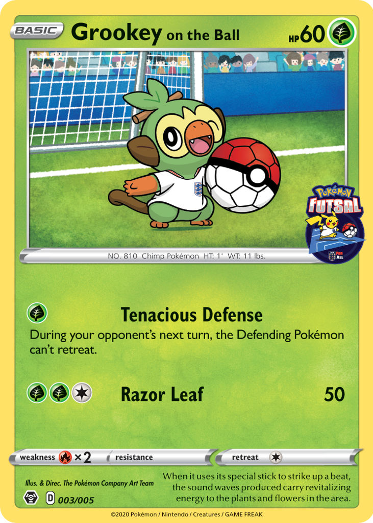 pokemon soccer cards Boxes | CardsHQ The Grookey On The Ball 003/005 card is part of the Sword 2025-26 Soccer Trading Cards 