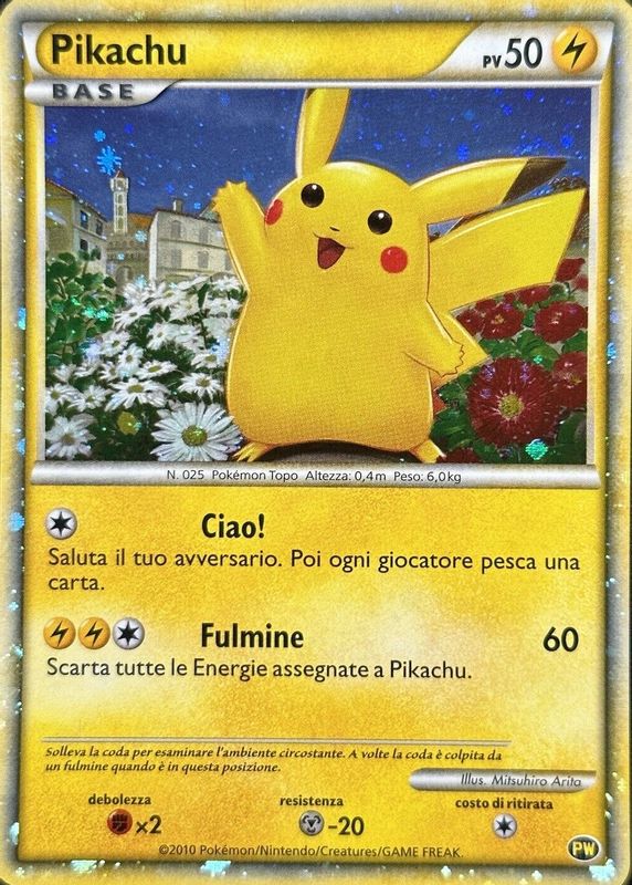 Pikachu 2010 Pikachu World Collection #PW 2 Promo (Italian) CGC 10