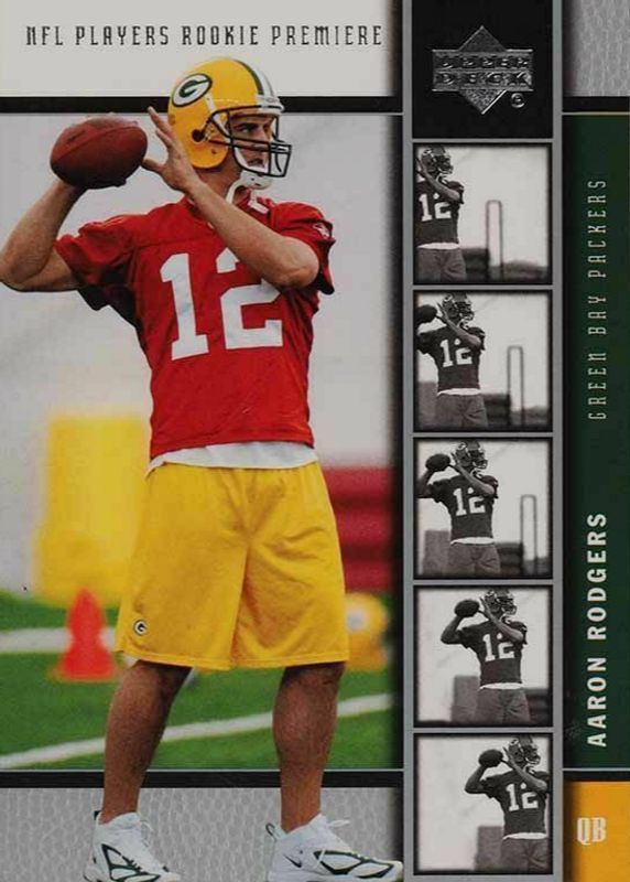 Aaron Rodgers 2005 Upper Deck Rookie Premiere #16 Base Rookie BGS 9.5