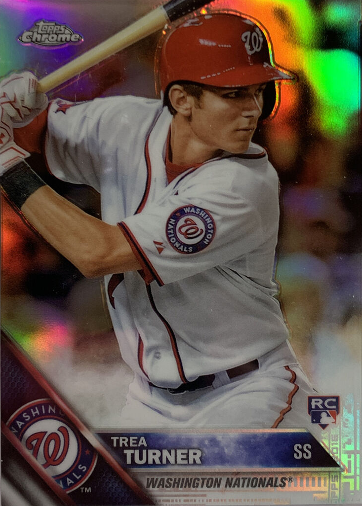 2023 Topps Chrome - [Base] - Prism Refractor #103 - Trea Turner