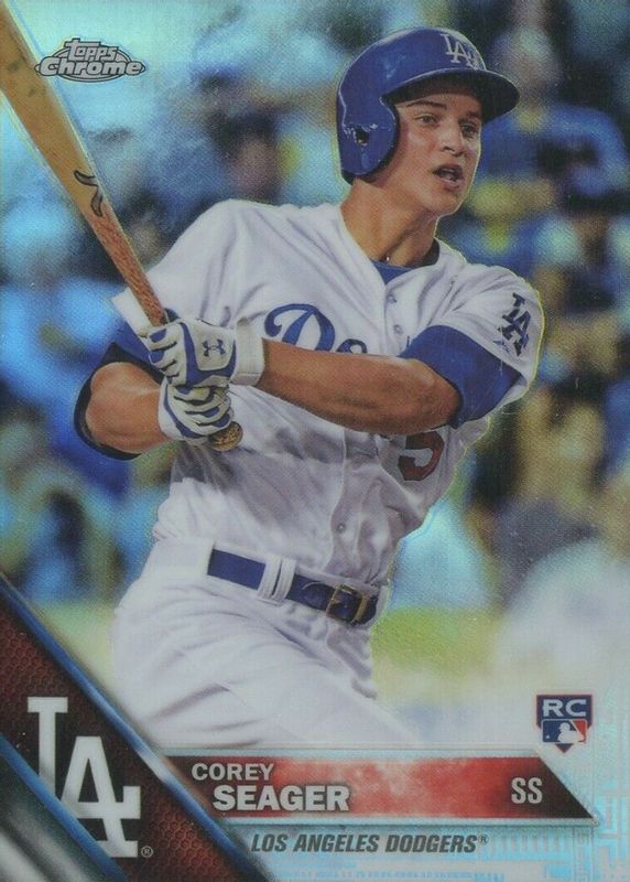 Corey Seager 2016 Topps Chrome #150 Refractor Rookie RAW