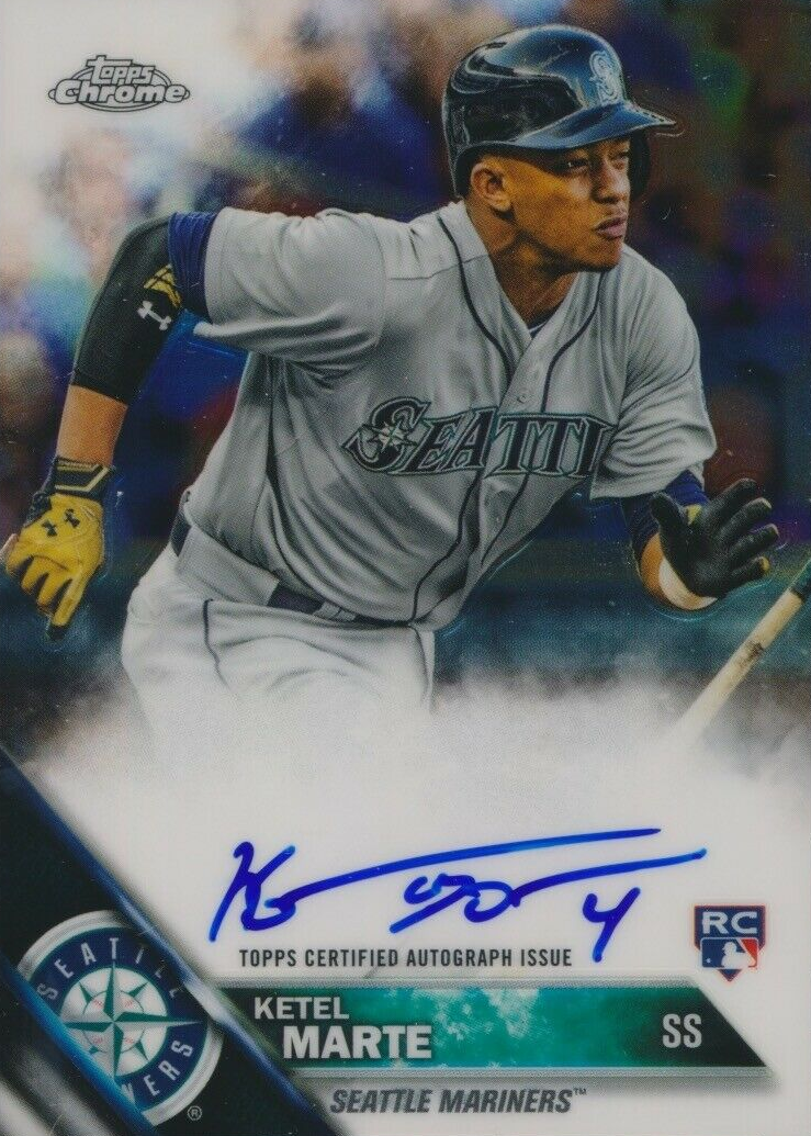 Ketel Marte 2016 Topps Chrome Rookie Auto Price Guide - Sports 