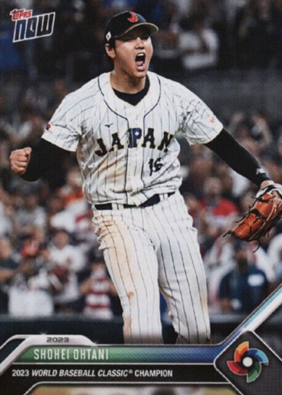 Shohei Ohtani 2023 Topps Now #WBCJPN-1 World Baseball Classic - WBC Champions Team (Print Run: 4,747) SGC 10