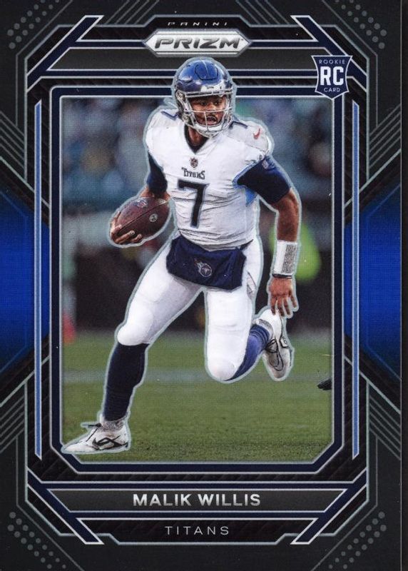 Malik Willis 2022 Chronicles #PB-7 Prizm Black - Blue /25 Rookie SGC 10