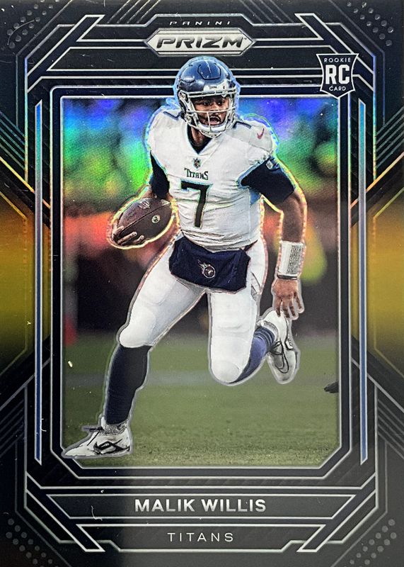 Malik Willis 2022 Chronicles #PB-7 Prizm Black - Gold /10 Rookie SGC 10