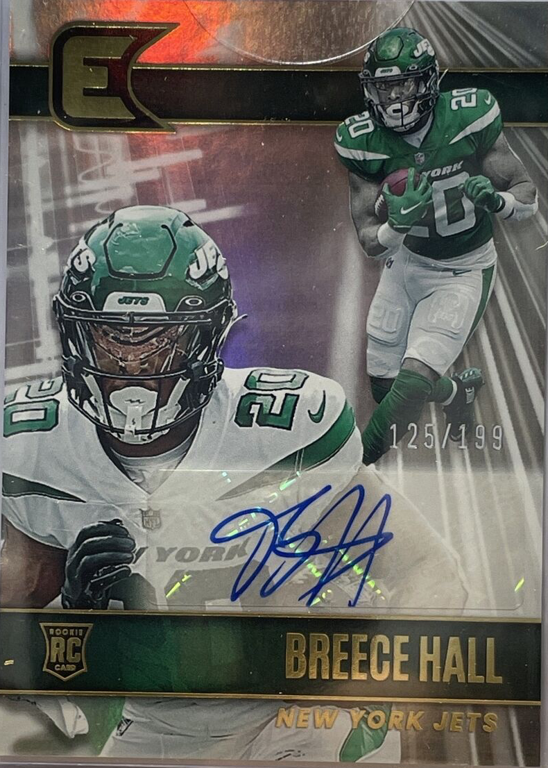 Breece Hall 2022 Chronicles #ESS-BRH Essentials Autographs (/199 