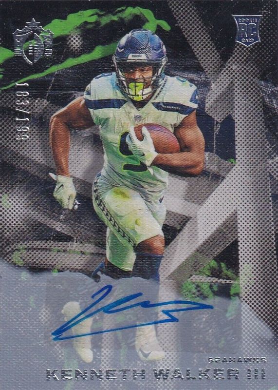 Kenneth Walker III 2022 Chronicles #GR-16 Gridiron Kings Signatures (/199) Rookie RAW