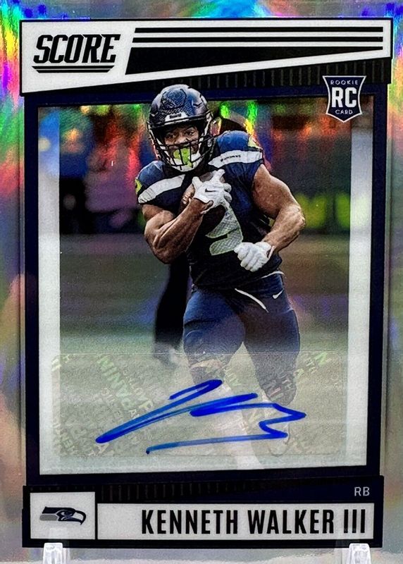 Kenneth Walker III 2022 Chronicles #SP-329 Score Premium Rookie Signatures /75 SGC 10