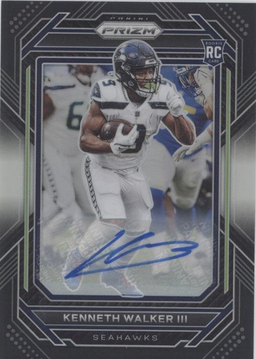 10枚限定 Kenneth Walker III 直筆サインカード PSA 8 2024 Panini Mosaic Notoriety Kenneth Walker III Seattle