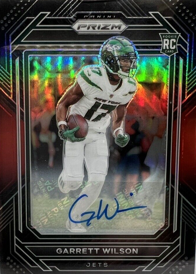 Garrett Wilson 2022 Chronicles #PB-12 Prizm Black Signatures - Red