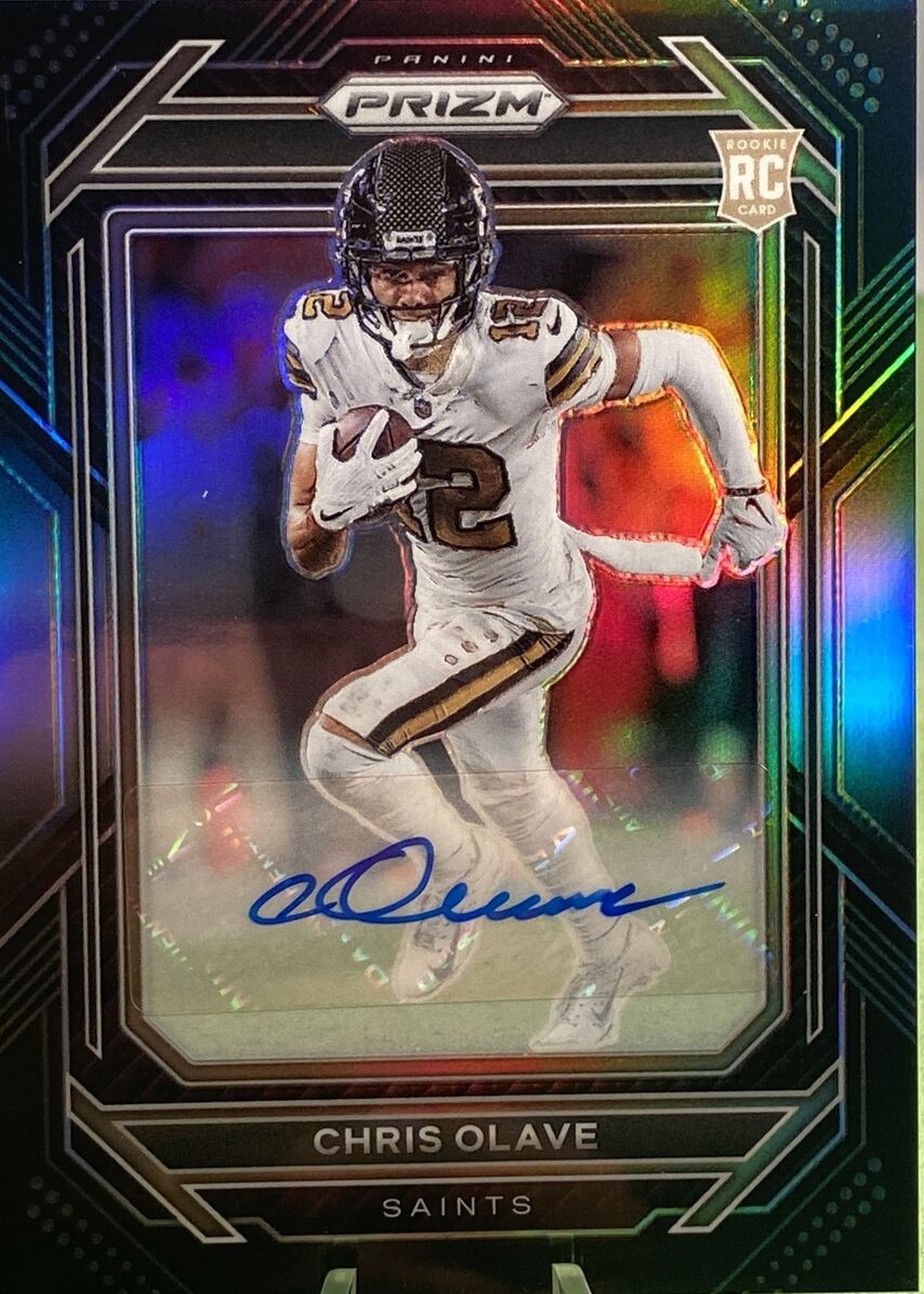 直筆サインカード  Panini Chris Olave PSA 9 2022 Panini Select Chris Olave Club Level Zebra Die Cut