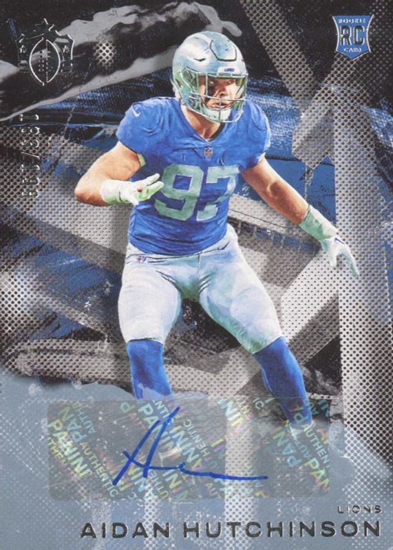 Aidan Hutchinson 2022 Chronicles #GR-10 Gridiron Kings Signatures (/199) Rookie SGC 9.5