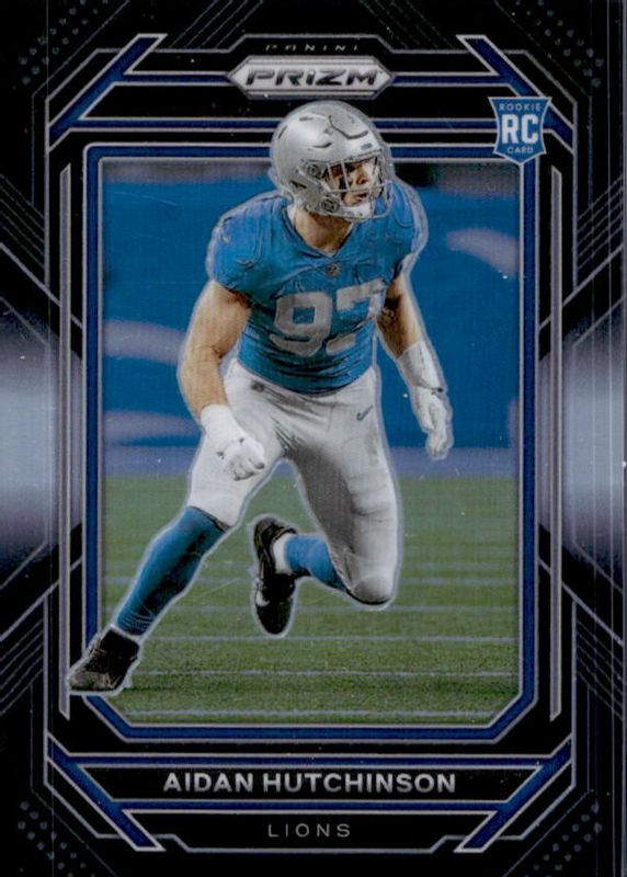 Aidan Hutchinson 2022 Chronicles #PB-16 Prizm Black - Silver Rookie SGC 9.5