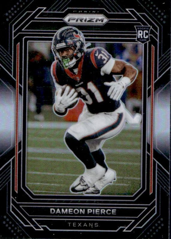 Dameon Pierce 2022 Chronicles #PB-25 Prizm Black - Silver Rookie PSA 9