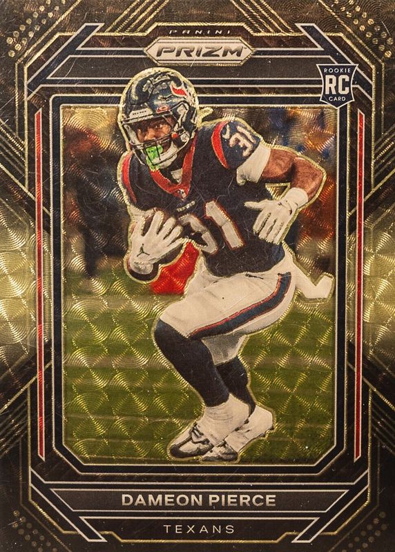 Dameon Pierce 2022 Chronicles #PB-25 Prizm Black - Gold Vinyl /5 Rookie SGC 9.5