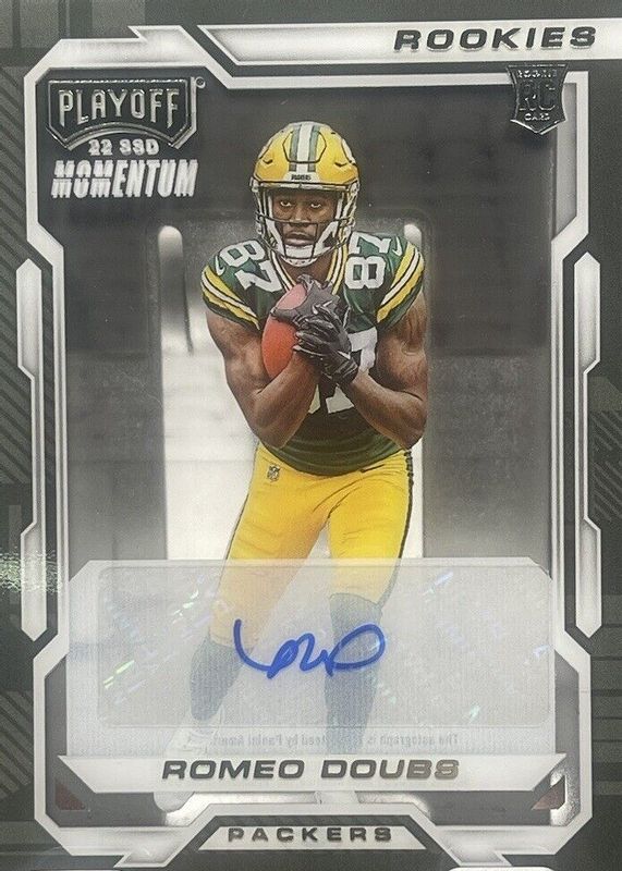 Romeo Doubs 2022 Chronicles #PMR-31 Playoff Momentum Rookie Autographs RAW