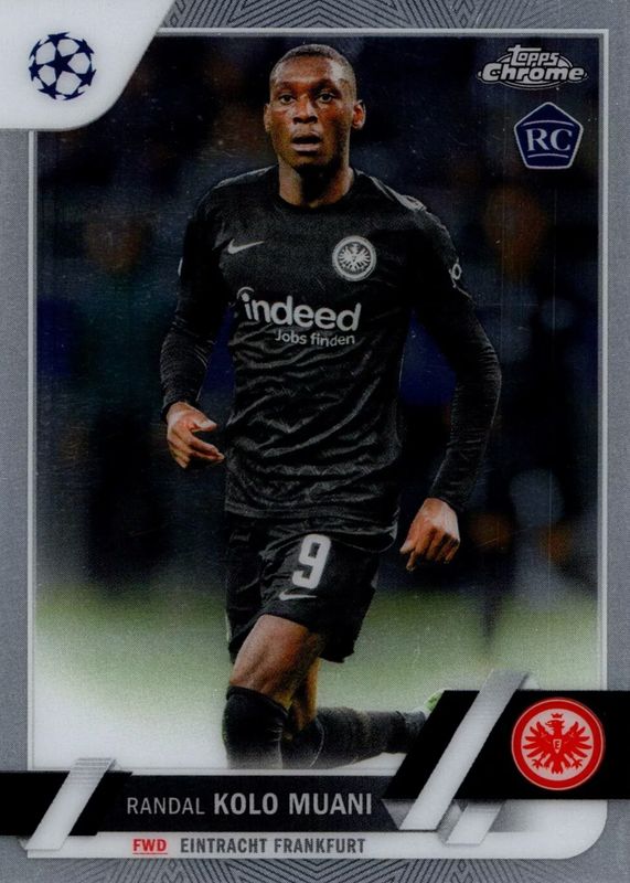 Randal Kolo Muani 2022 Topps Chrome UEFA Club Competitions #149 Base Rookie PSA 10