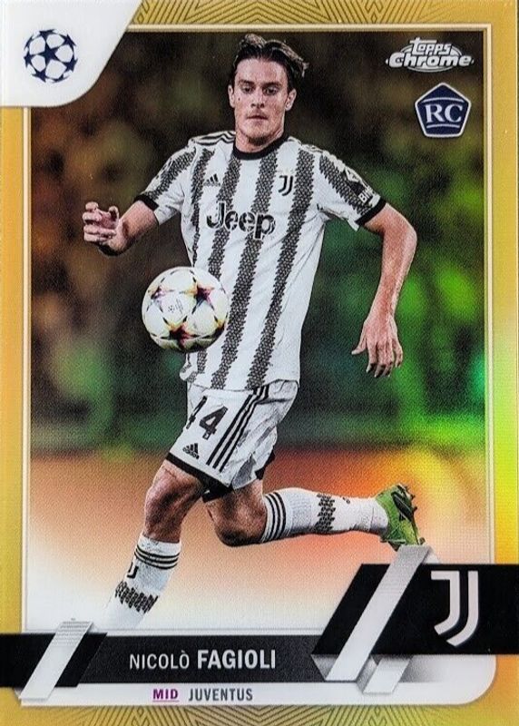 2022 Topps Chrome UEFA Club Competitions #53 Gold Refractor /50