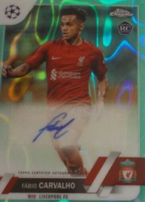 2022 Topps Chrome UEFA Club Competitions #CA-FC Autographs - Aqua Lava Refractor