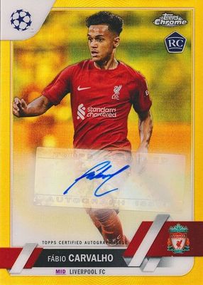 2022 Topps Chrome UEFA Club Competitions #CA-FC Autographs - Gold Refractor /50