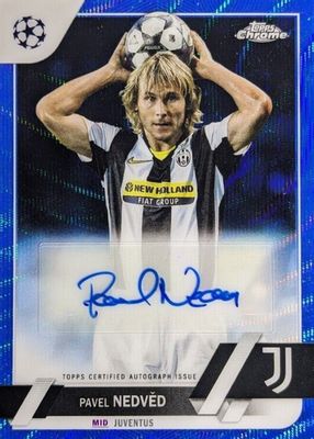 2022 Topps Chrome UEFA Club Competitions #CA-PN Autographs - Blue Wave Refractor /75