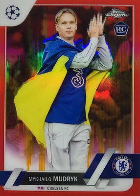 Mykhailo Mudryk 2022 Topps Merlin Chrome UEFA Club