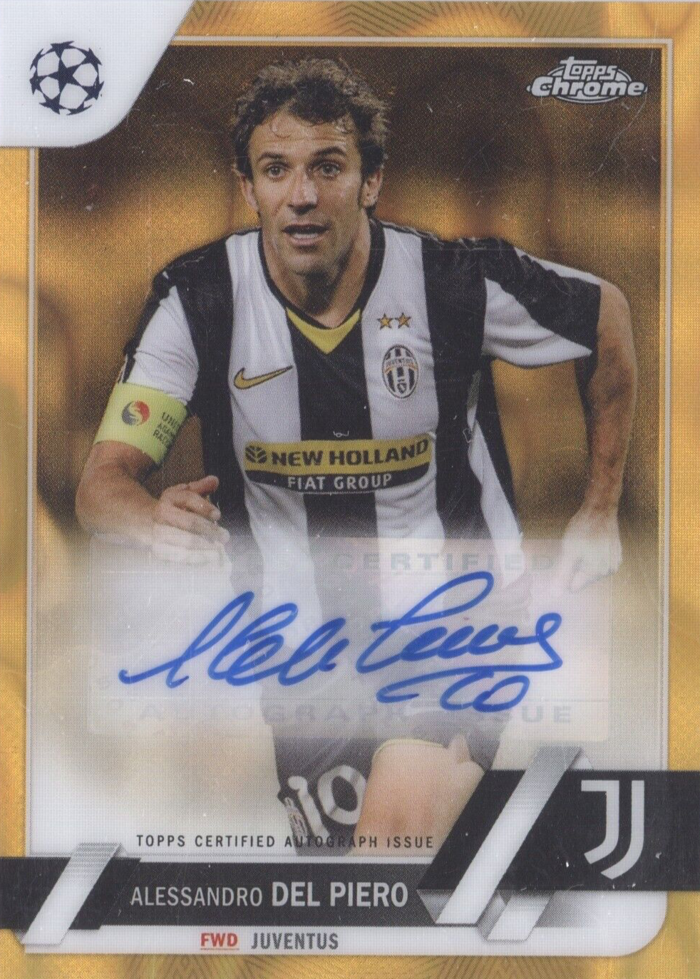 Alessandro Del Piero 2022 Topps Chrome UEFA Club