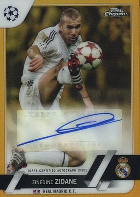 2022 Topps Chrome UEFA Club Competitions #CA-ZZ Autographs - Gold Refractor /50