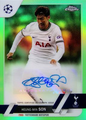 2022 Topps Chrome UEFA Club Competitions #CA-HS Autographs - Neon Green Refractor /99