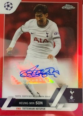 2022 Topps Chrome UEFA Club Competitions #CA-HS Autographs - Red Refractor /5
