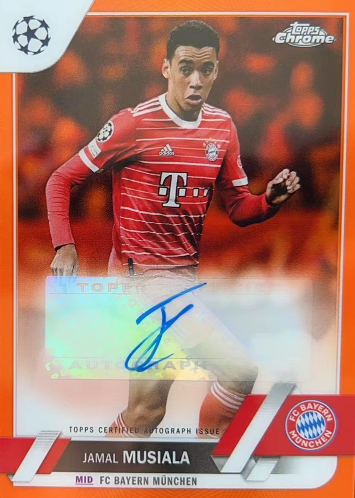 Jamal Musiala 2022 Topps Chrome UEFA Club Competitions #CA-JM