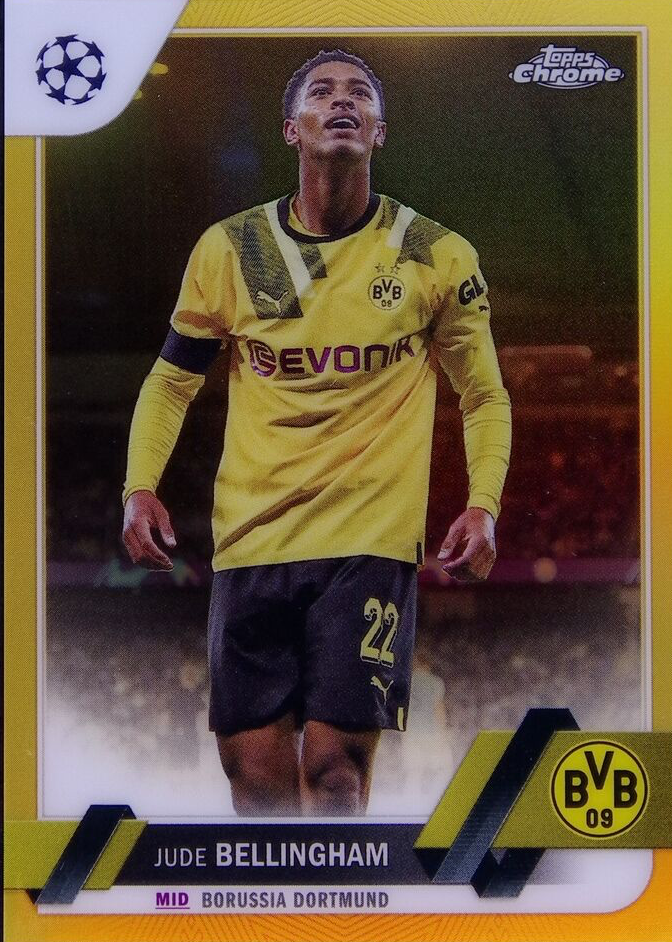 Jude Bellingham 2022 Topps Chrome UEFA Club Competitions #22 Gold 