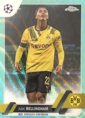 2022 Topps Chrome UEFA Club Competitions #22 Aqua Wave Refractor /199