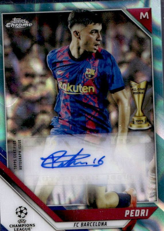 2022 Topps Chrome UEFA Club Competitions #CA-P Autographs - Aqua Lava Refractor