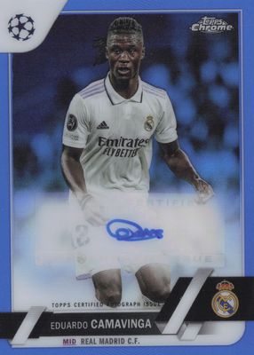 2022 Topps Chrome UEFA Club Competitions #CA-EC Autographs - Blue Refractor /150