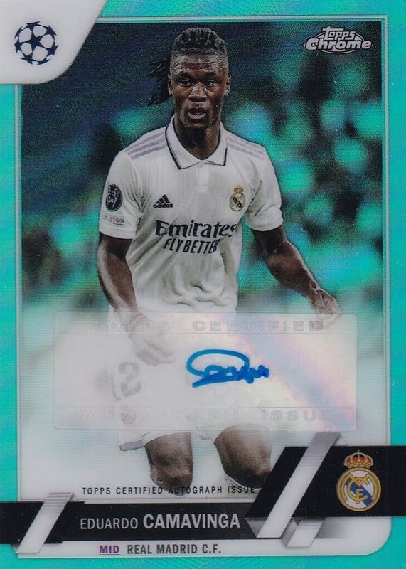 2022 Topps Chrome UEFA Club Competitions #CA-EC Autographs - Aqua Refractor /199