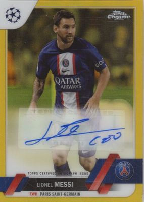 2022 Topps Chrome UEFA Club Competitions #CA-LM Autographs - Gold Refractor /50