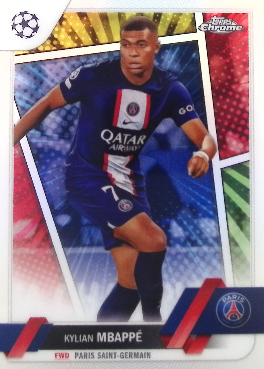 Kylian Mbappe 2022 Topps Chrome UEFA Club Competitions #100