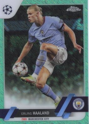 2022 Topps Chrome UEFA Club Competitions #99 Neon Green Shimmer Refractor /399