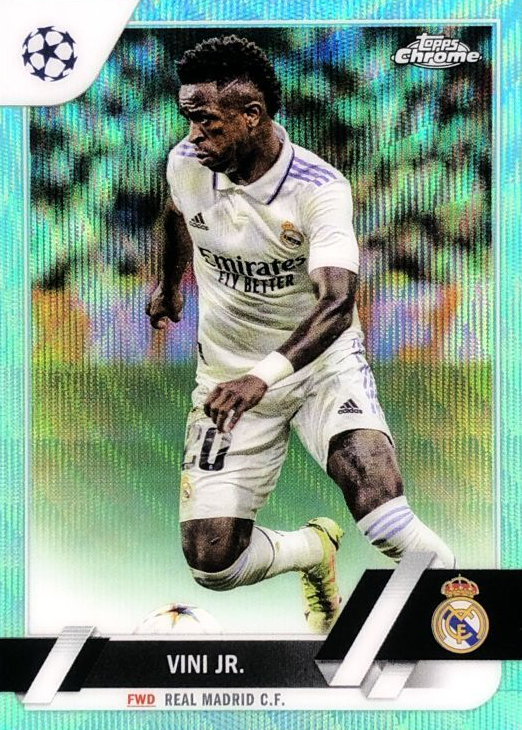 Vinicius Jr. 2022 Topps Chrome UEFA Club Competitions #20 Aqua