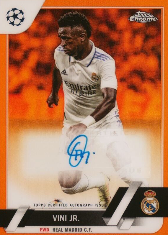 ヴィニシウス・ジュニオール25/25カードVINI.JR. topps 25シリ 2024-25 Topps UEFA UCC Vini Vinicius JR. Black Flowfractor