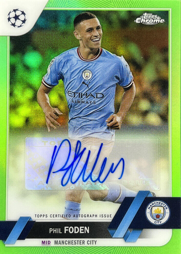 Phil Foden 2022 Topps Chrome UEFA Club Competitions #CA-PF 